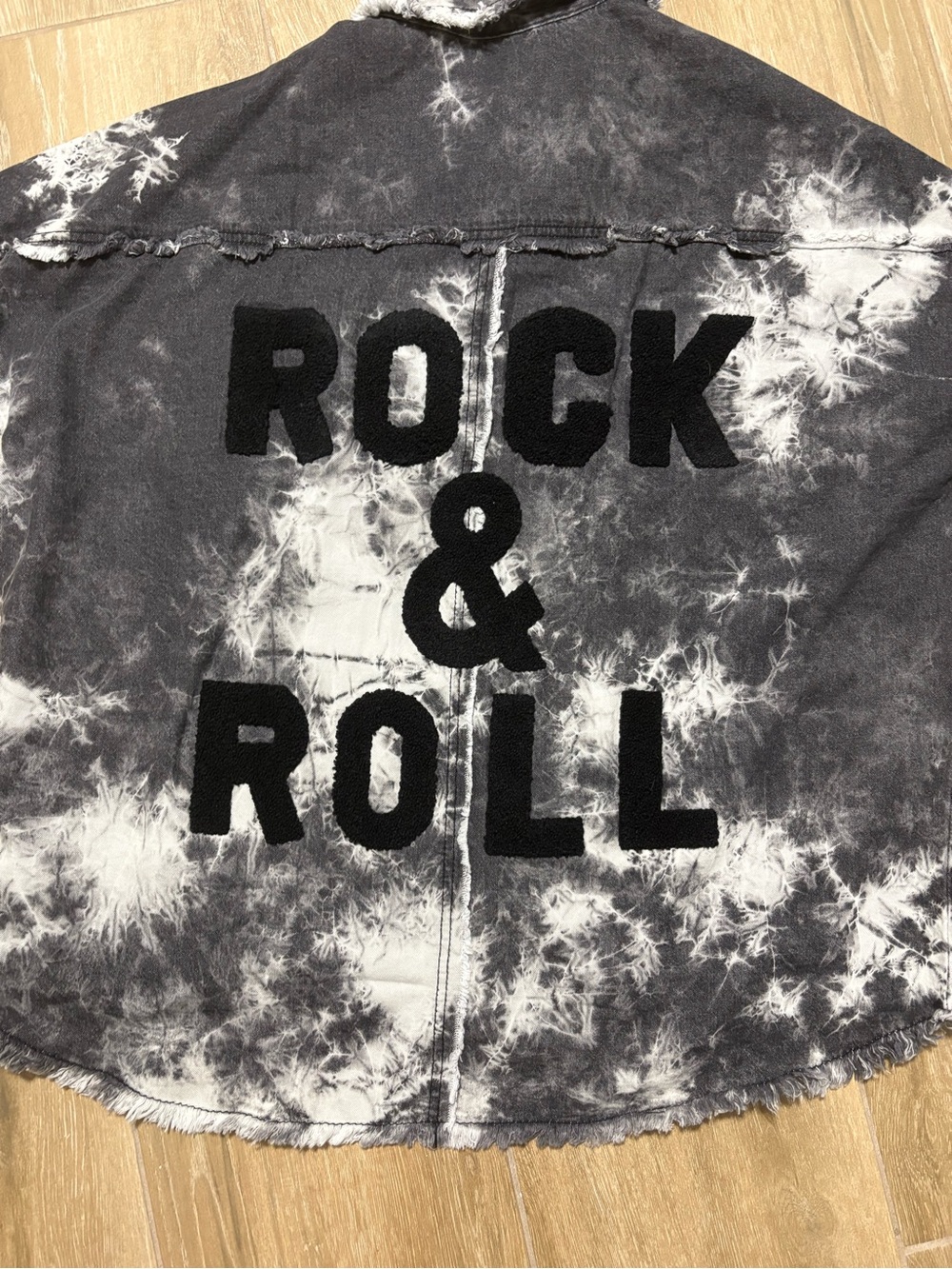 Elan Black & White Tie-Dye 'Rock & Roll' Jacket M - Picture 4 of 4